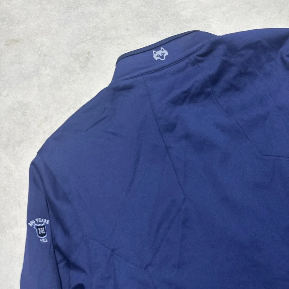Greyson Jacket Men's SZ Large Blue Full Zip Golf Performance Stretch Embroidered